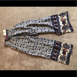 Harem elephant print boho pants